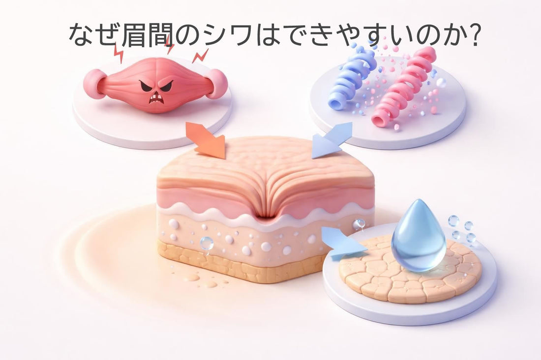 なぜ眉間のシワはできやすいのか?原因と肌構造の関係を解説