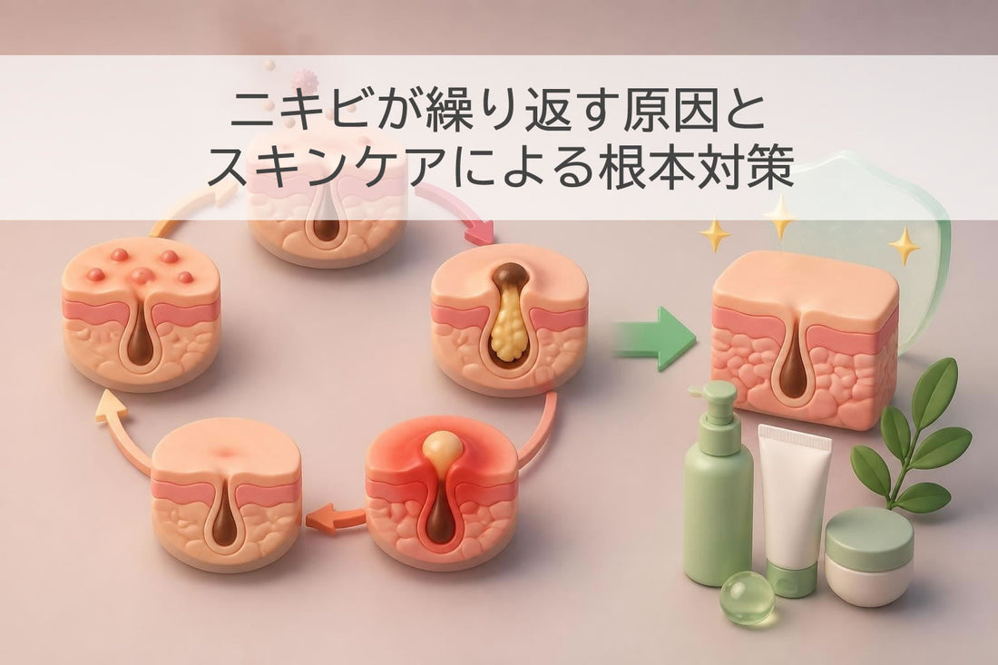 ニキビが繰り返す原因とスキンケアによる根本対策