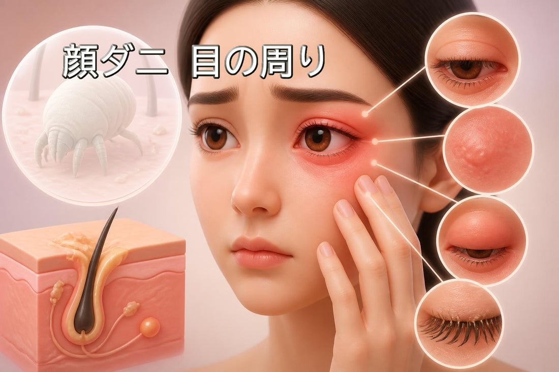顔ダニ 目の周り 症状の見分け方と正しいケア方法を解説