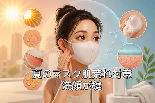 夏のマスク肌荒れ対策は洗顔が鍵!2026年最新スキンケア