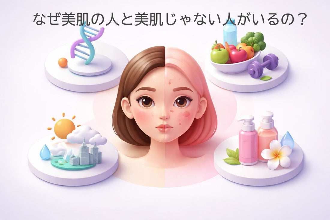 なぜ美肌の人と美肌じゃない人がいるの？科学的根拠と改善法