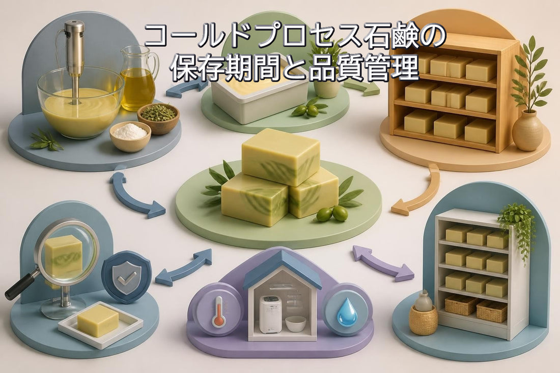 コールドプロセス石鹸の保存期間と品質管理の完全ガイド