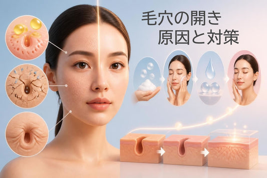 毛穴の開きの原因と対策|洗顔で整える正しいスキンケア法